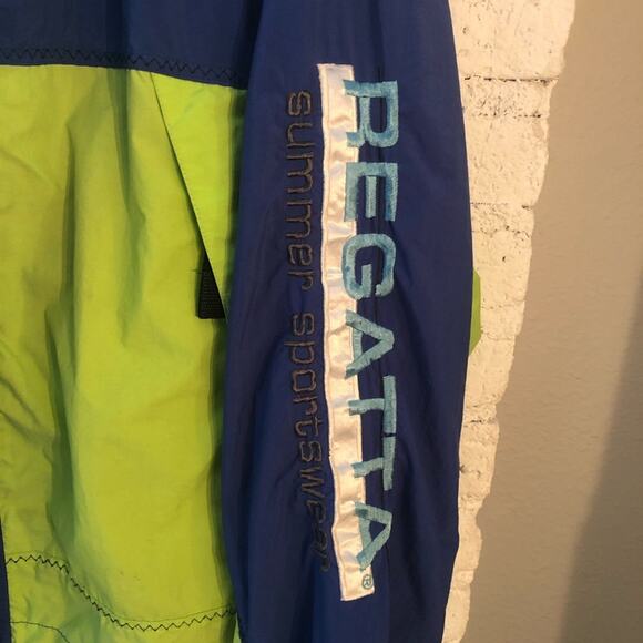 Vintage 90’s Y2K Regatta Sport Color Block Windbreaker Jacket - Picture 4 of 6